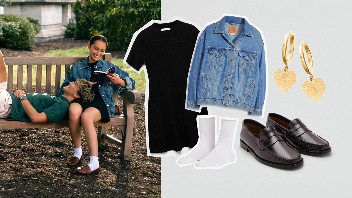 back to school style inspired by The Summer I Turned Pretty featuring denim jacket and accessories.