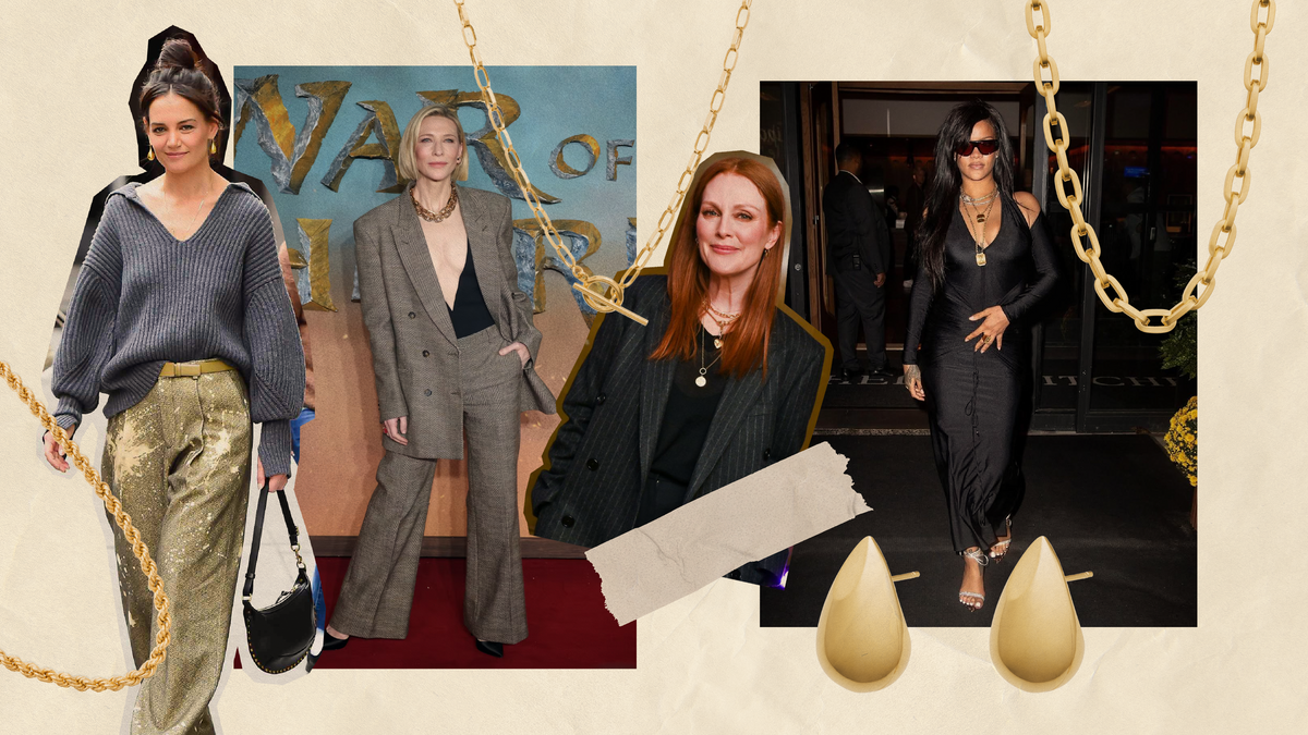 Celebrity jewelry inspiration 2025 showcased with stunning outfits and unique accessories on red carpet moments.