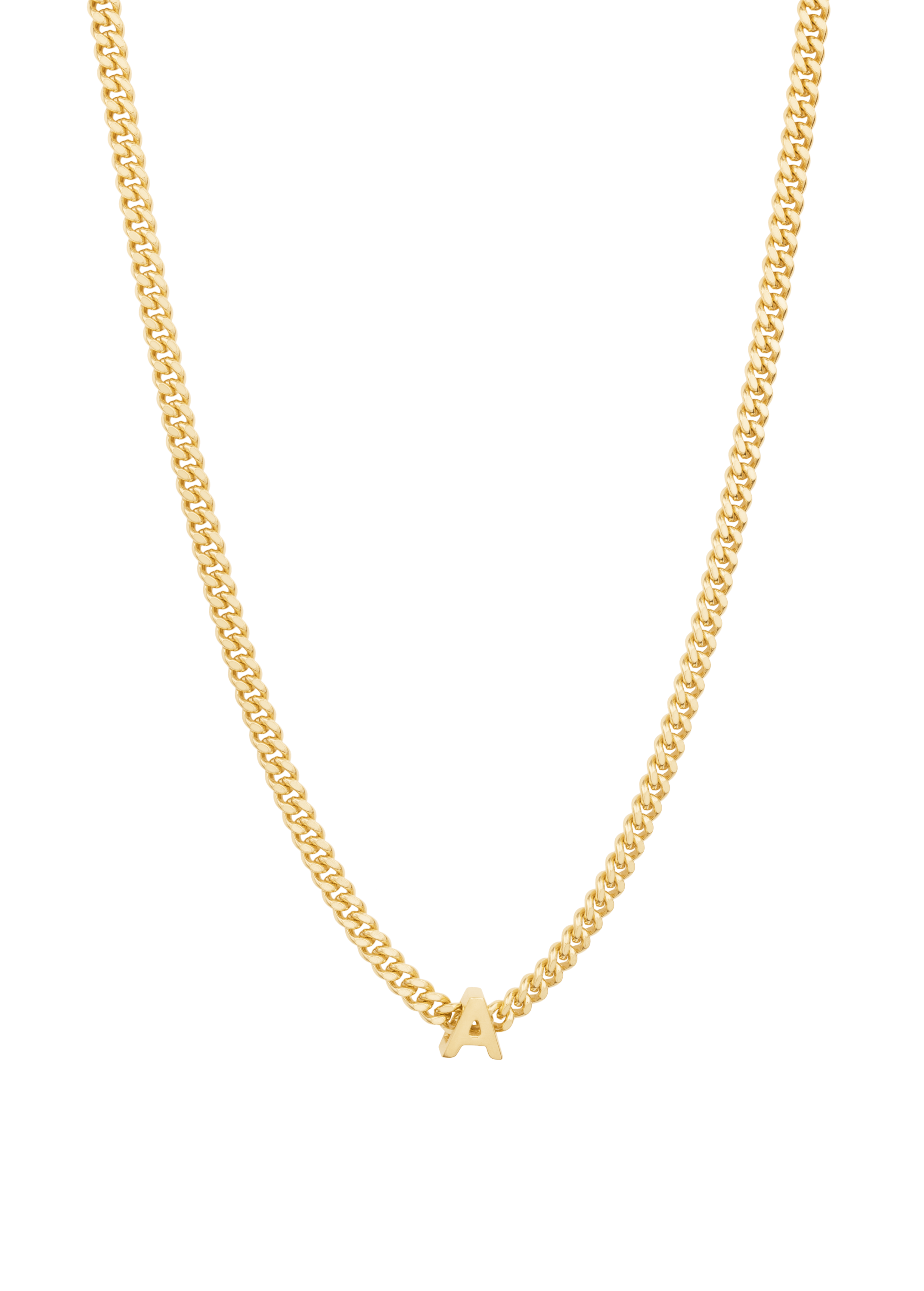 alphabet necklace with pendant A
