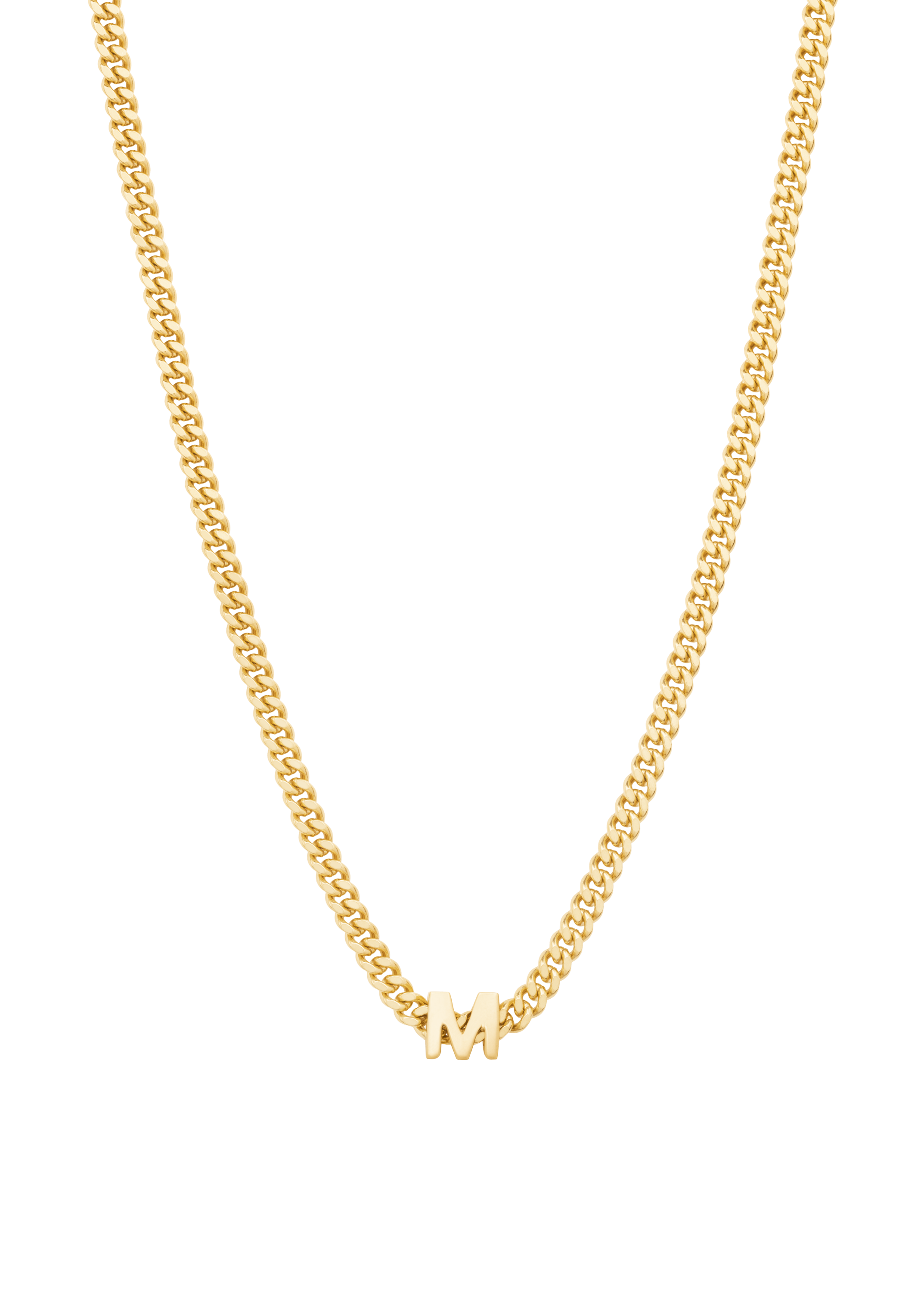 alphabet necklace with pendant M