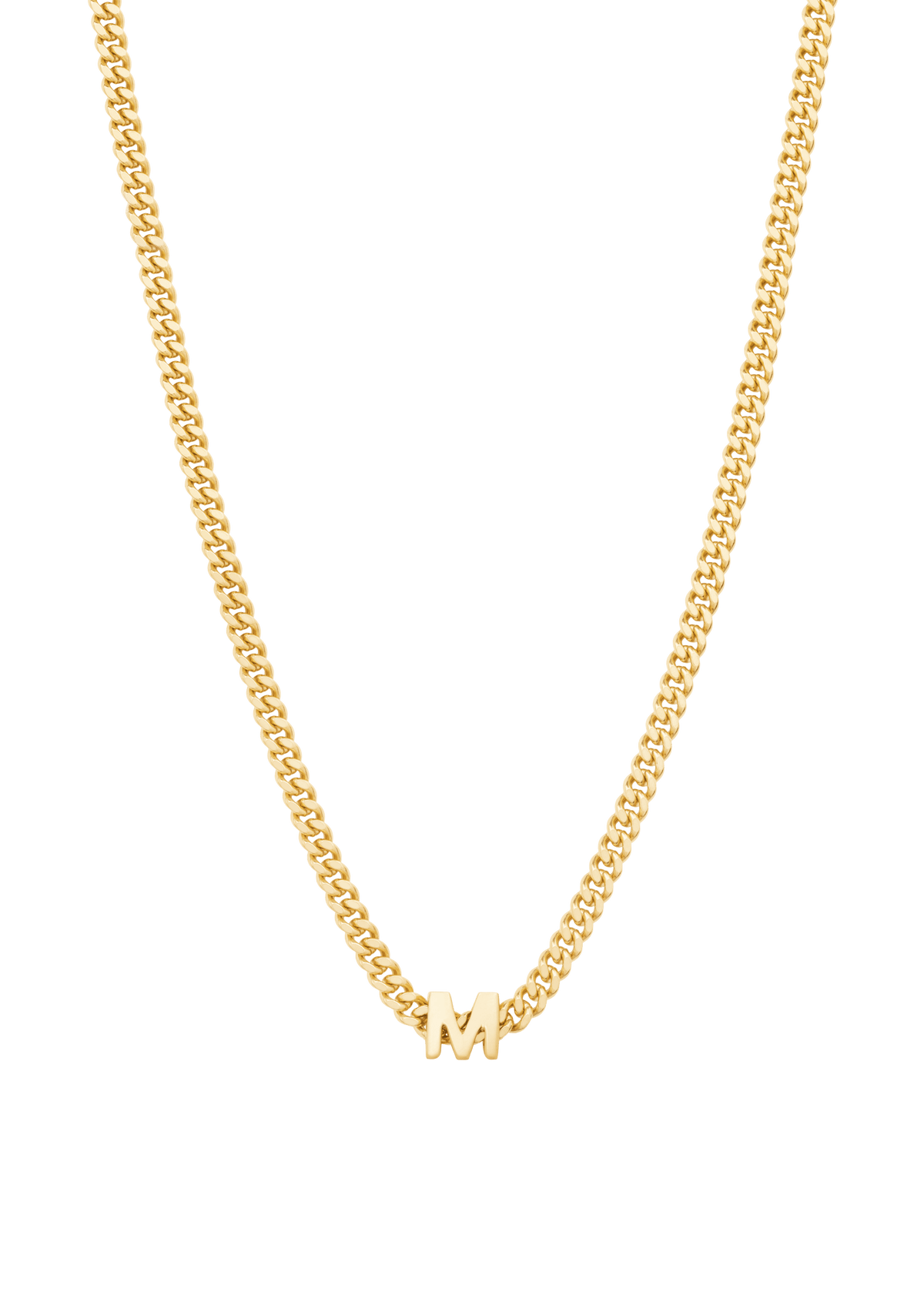 alphabet necklace with pendant M Necklaces