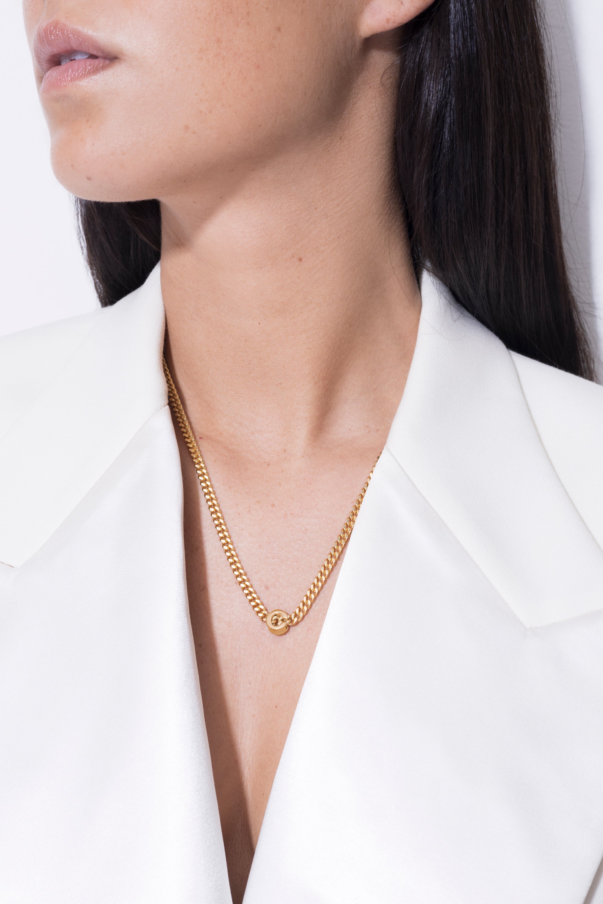 alphabet necklace with pendant C