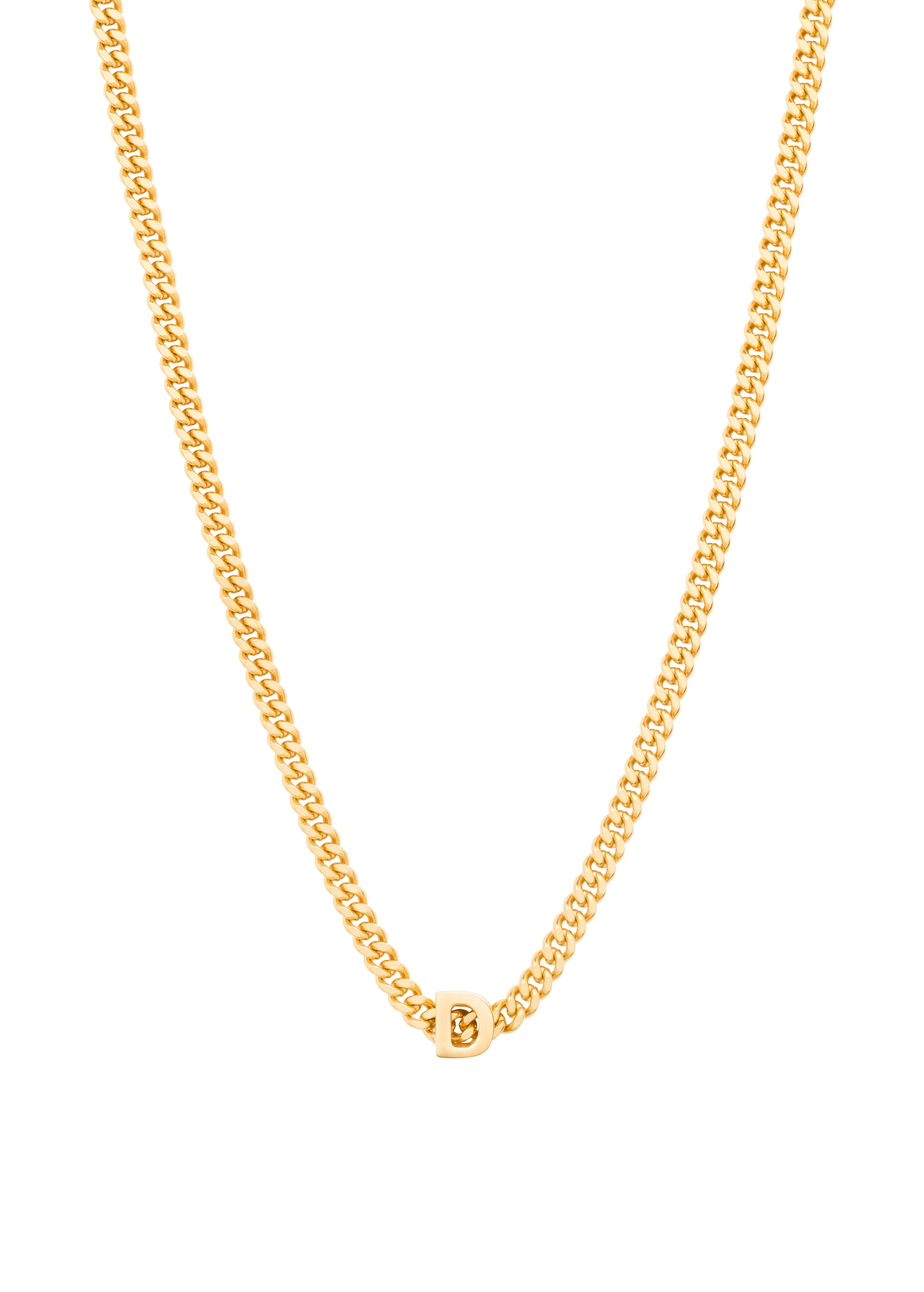 alphabet necklace with pendant D