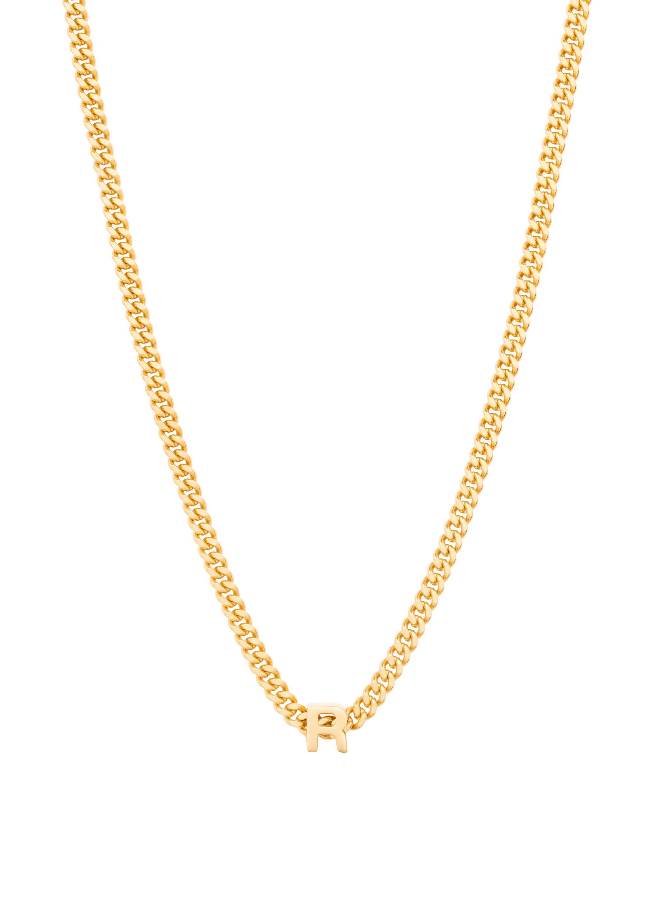 alphabet necklace with pendant R