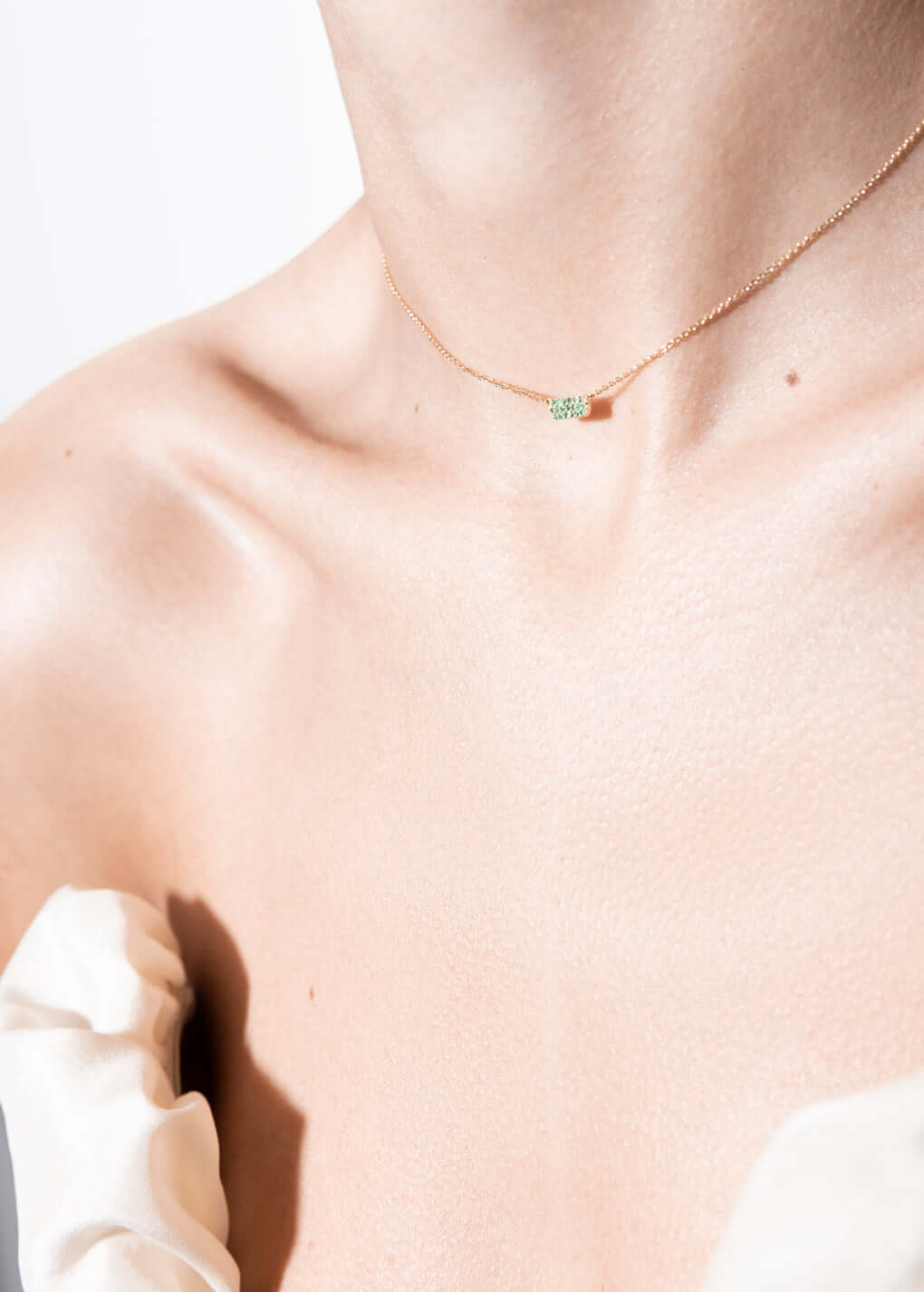 Hannah necklace 18k emerald Necklaces