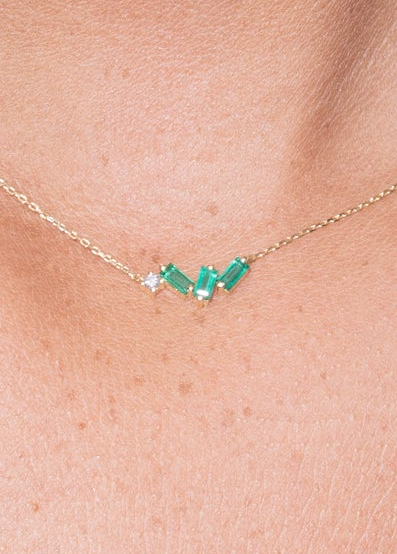 18ct Solid Gold — Emeralds