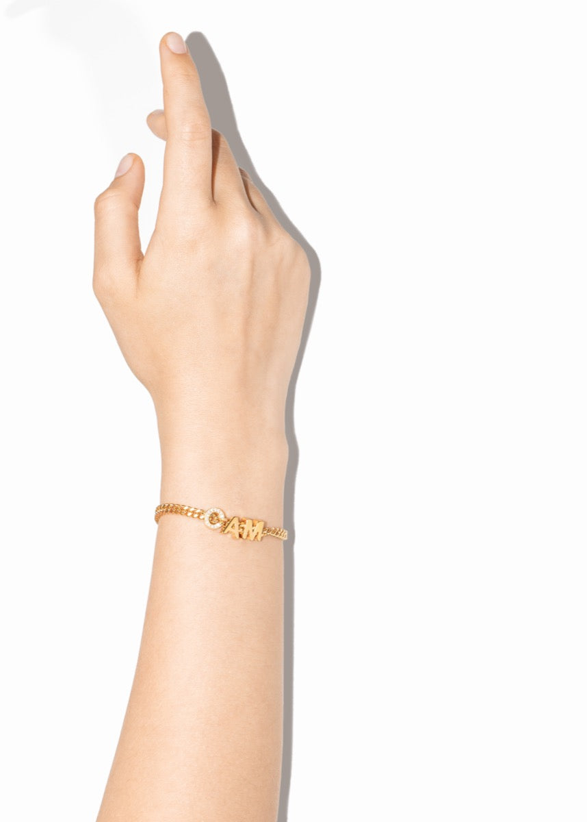 alphabet bracelet - 17 cm