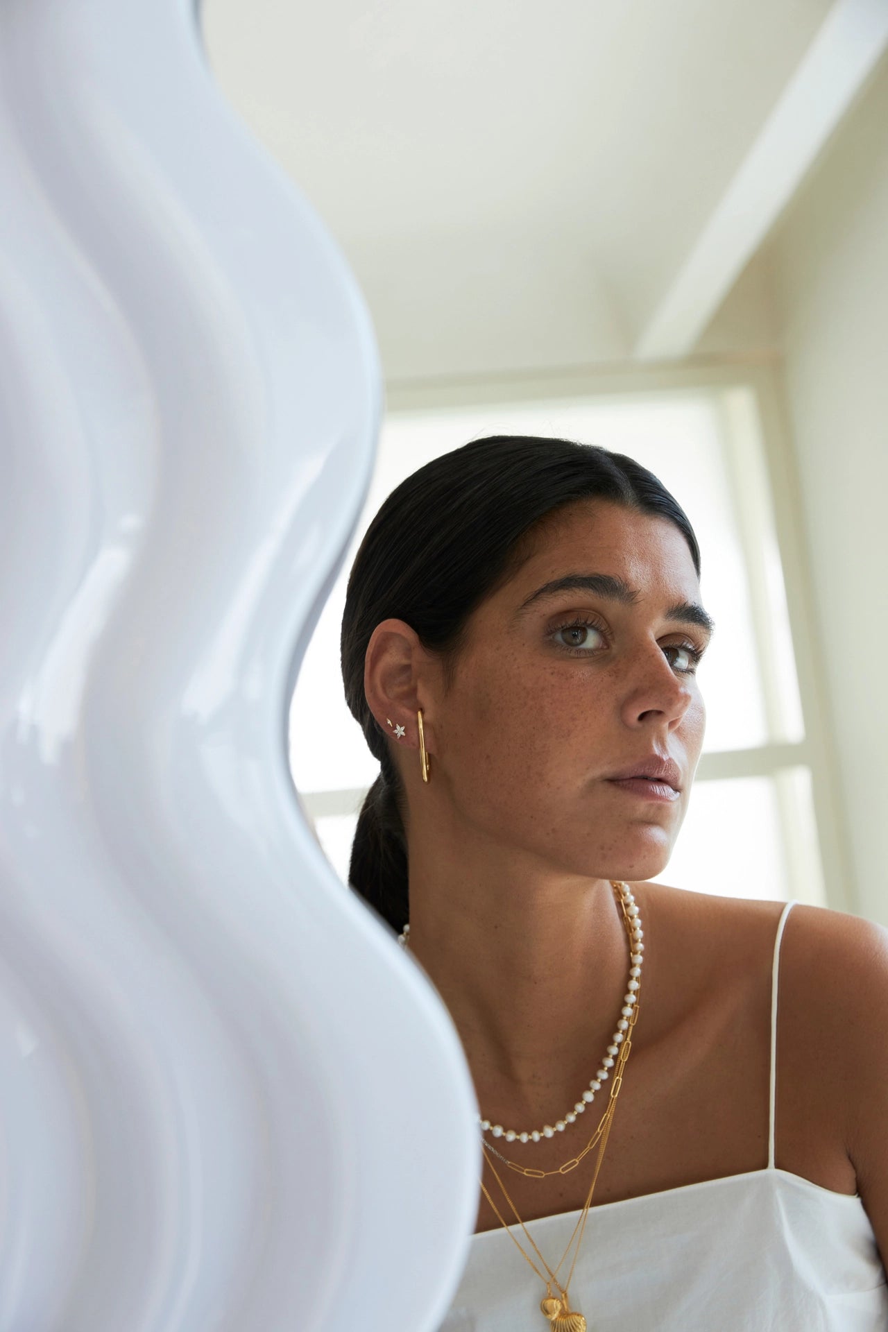 Elara Oval Hoops Earrings