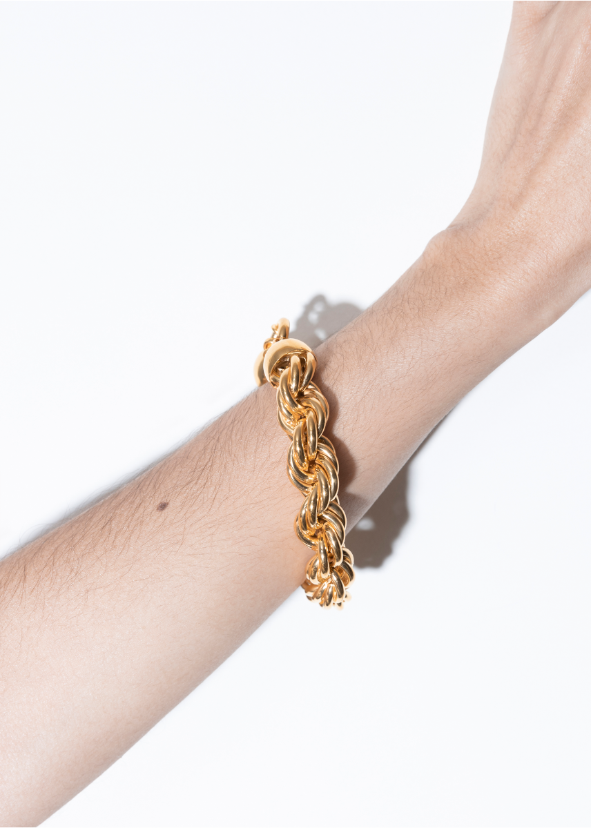 goliath bracelet in gold