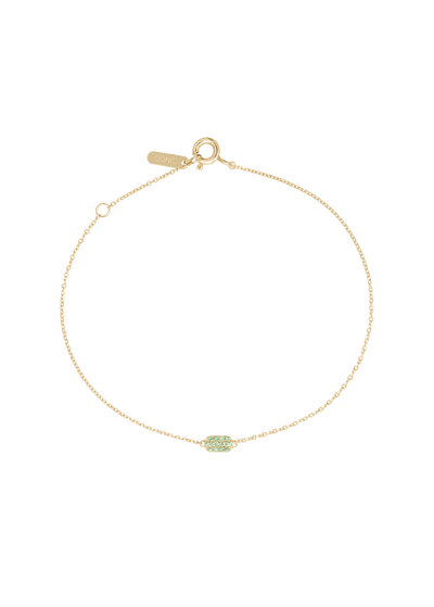 Hannah bracelet 18k emerald bracelet