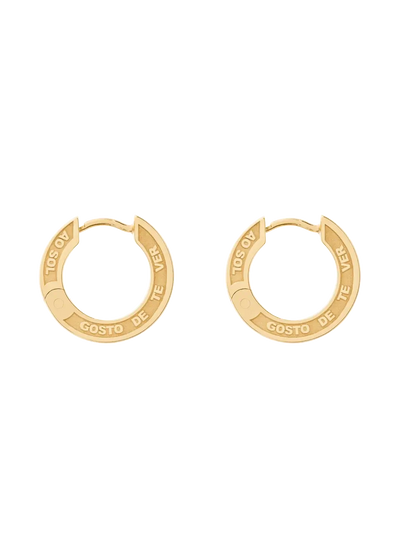 Jodie engraved huggies Earrings