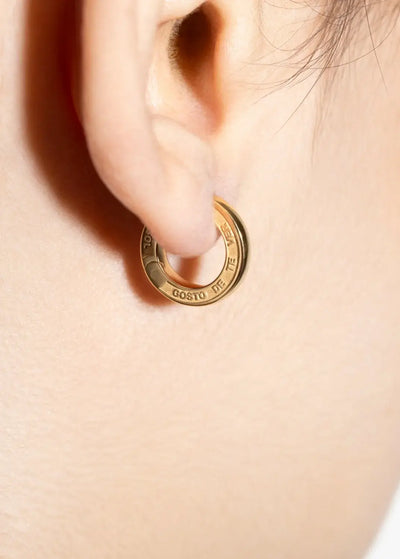 Jodie engraved huggies Earrings