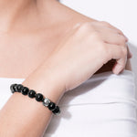 model wearing onyx bracelet small