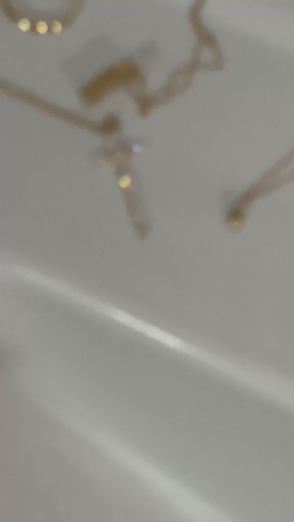 mock necklace 18k emerald necklaces