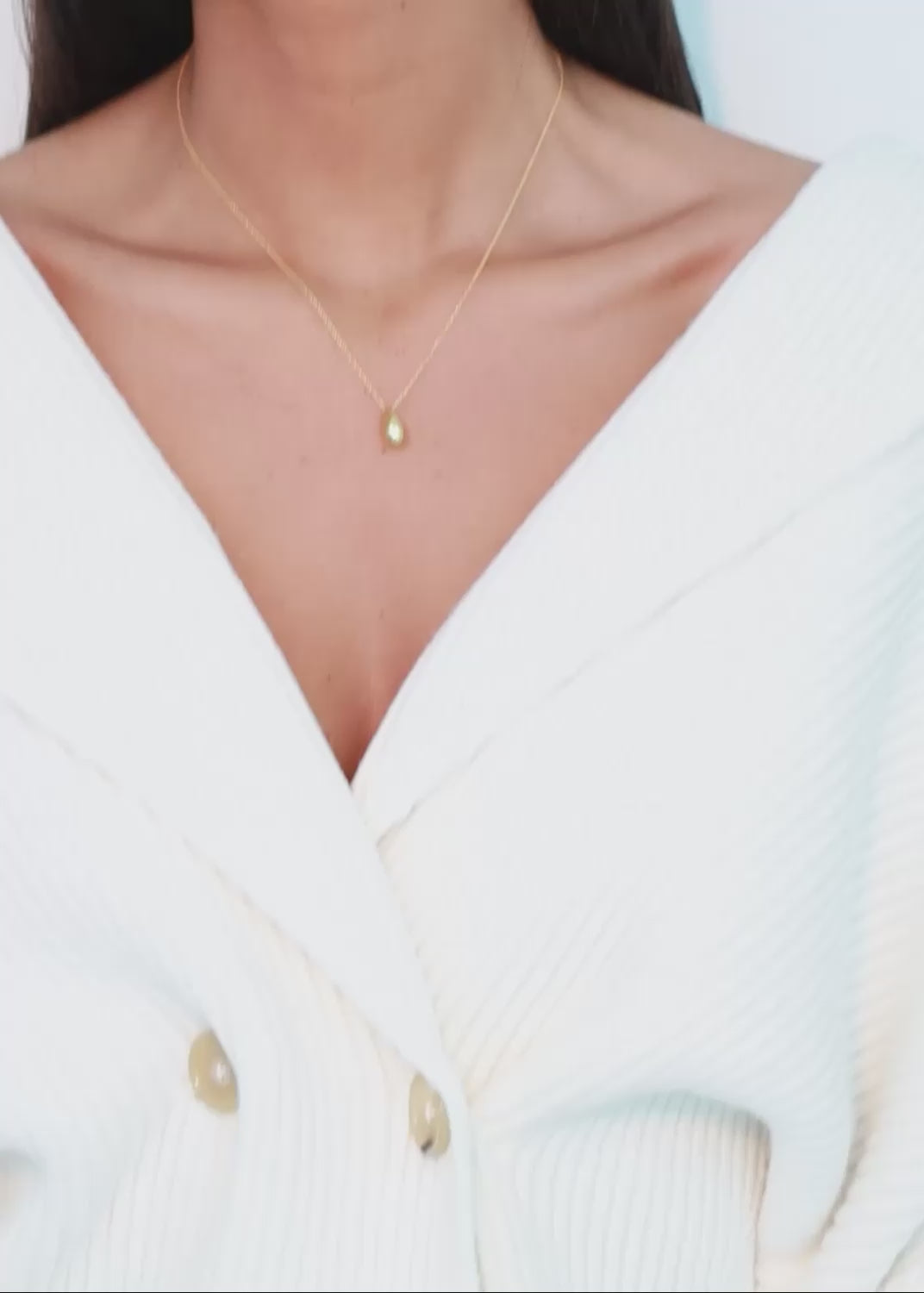 Load video: Constantin Mini Teardrop Necklace Necklaces