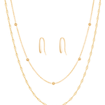 set tessa choker, rosemere earrings and molly choker in gold
